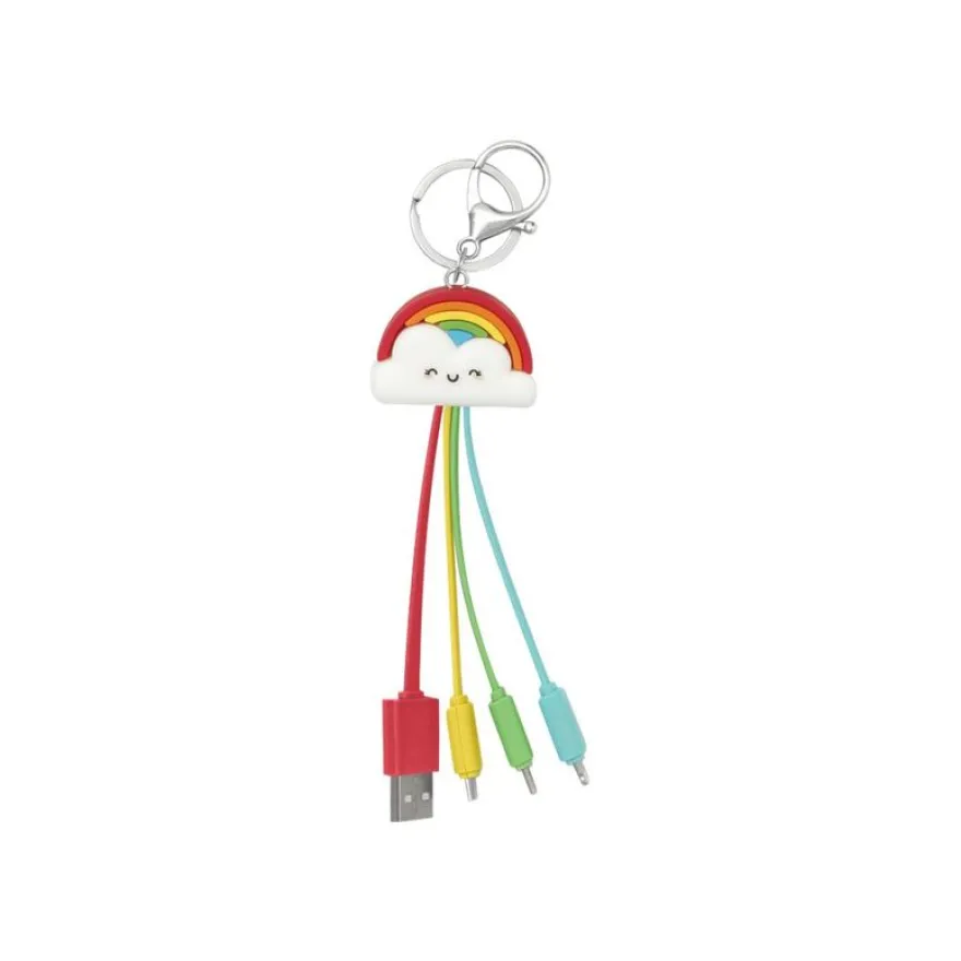 Legami - Câble de recharge multiples - motif arc-en-ciel