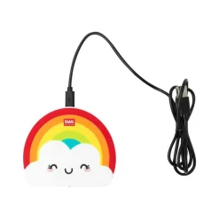 Legami - Chargeur de téléphone fantaisie - motif arc-en-ciel