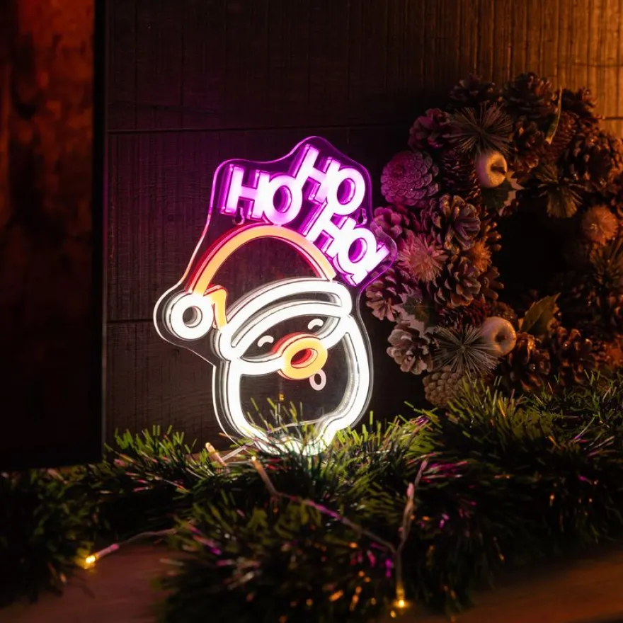 Legami - Enseigne lumineuse LED à effet néon - Santa Claus - Noël