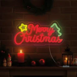 Legami - Enseigne lumineuse LED à effet néon - Merry Xmas - Noël
