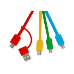 LEgami - Kit de câble USB - 24 pin USB-C, USB type A (M) with detachable USB-C to USB-A adapter pour Micro-USB Type B, Lightning, 24 pin USB-C (M) - 17 cm - 6-in-1