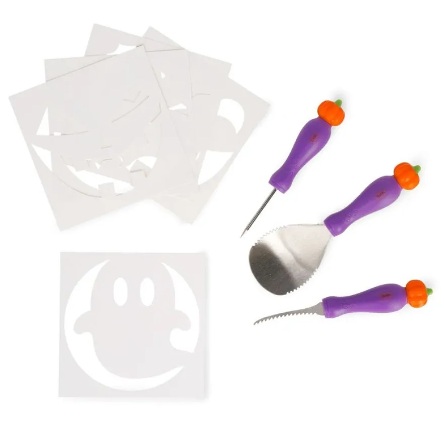 Legami - Kit de sculpture pour citrouille d’Halloween - Carve & Scare