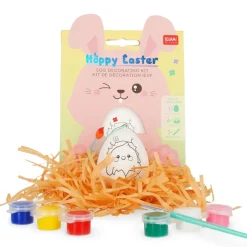 Legami – Kit Œuf de Pâques à Décorer – Hoppy Easter – Activité Créative Spéciale Pâques