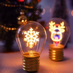 Legami - Lampe de table en forme d’ampoule snowflake