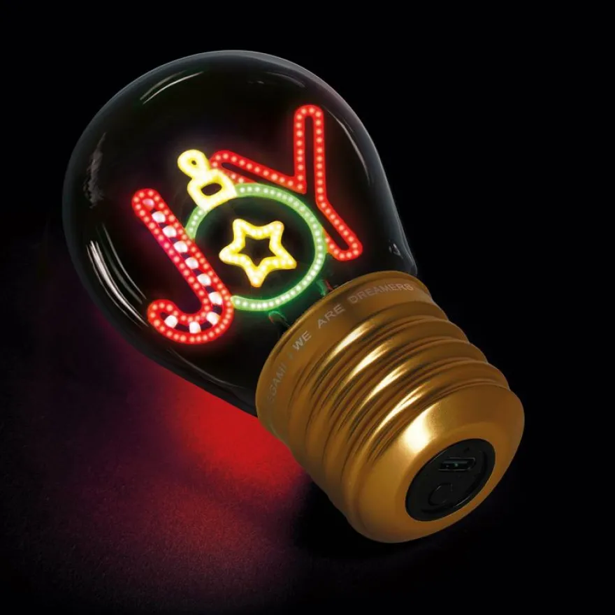 Legami - Lampe de table en forme d’ampoule - Joy - Noël
