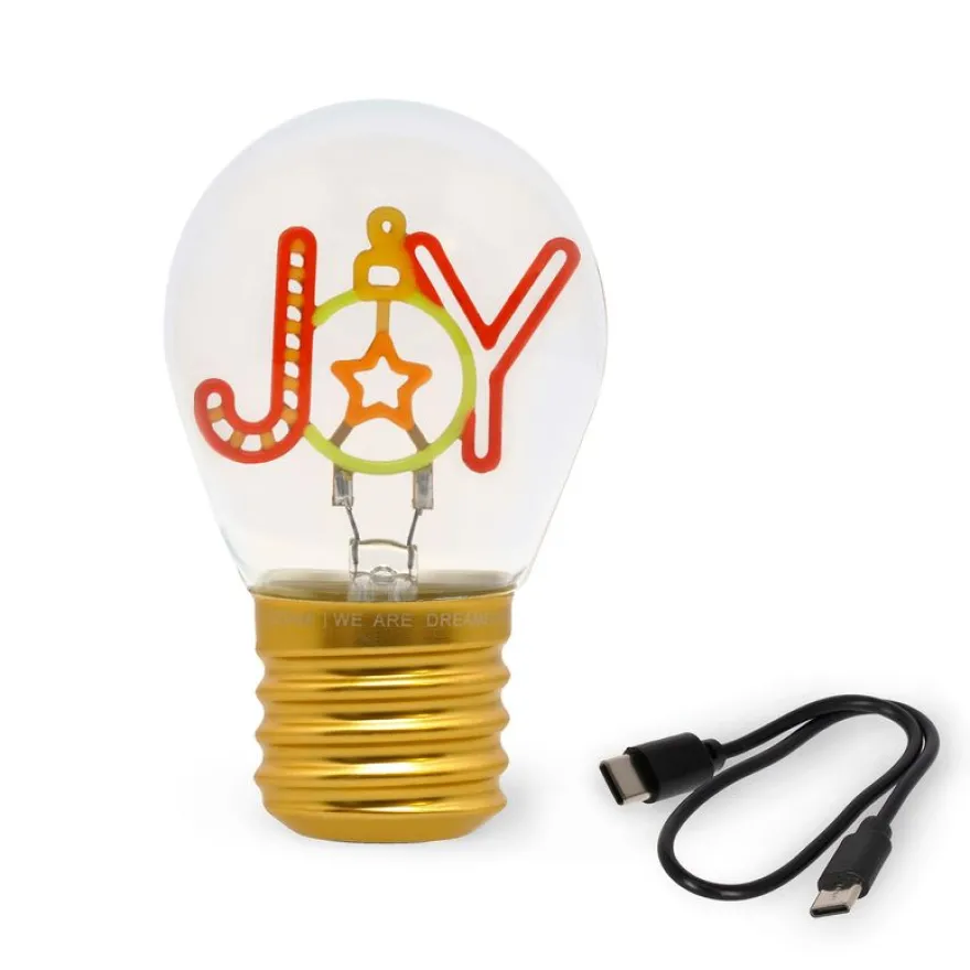 Legami - Lampe de table en forme d’ampoule - Joy - Noël