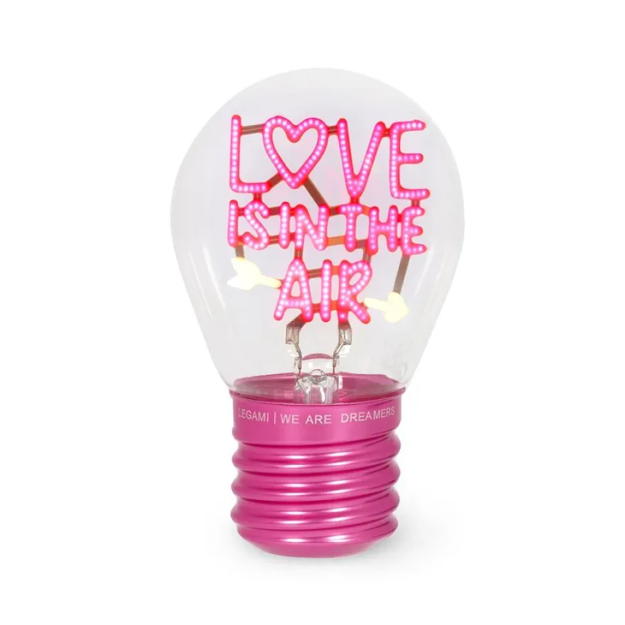 Legami - Lampe De Table En Forme D’Ampoule Love Is In The Air