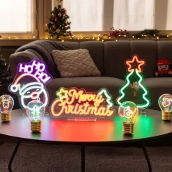 Legami - Lampe de table en forme d’ampoule - Santa Claus - Noël