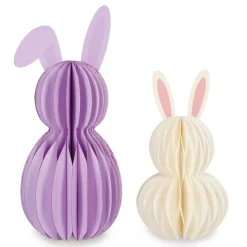 Legami – Lot de 2 Lapins en Papier Pliables – Hoppy Easter – Décoration de Pâques