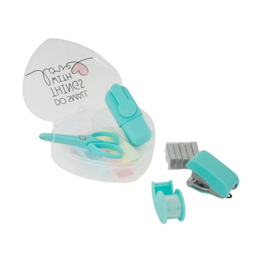 Legami - Mini set de fournitures de bureau - 6 pièces - plastique