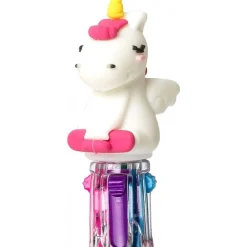 LEGAMI - Mini Stylo à Bille 4 Couleurs - Licorne