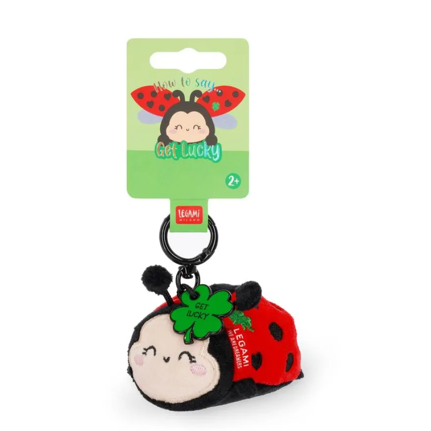 Legami – Porte‑Clés Peluche Super Soft Tiny Coccinelle Ladybug