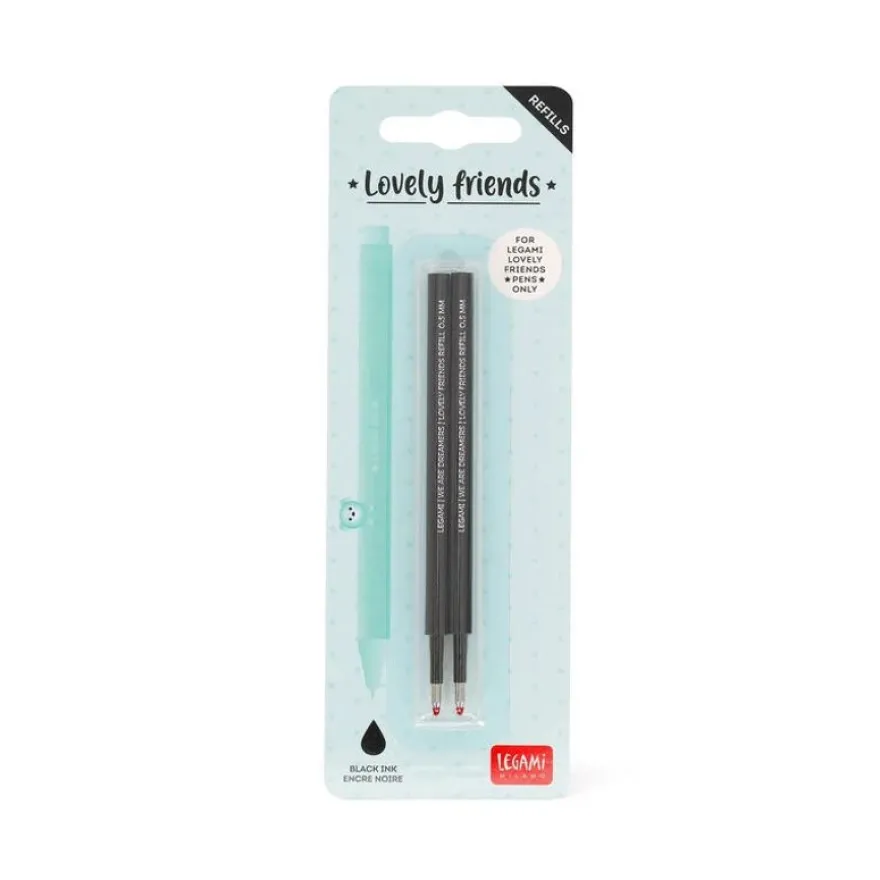 Legami - Recharge pour stylo à encre - noir (pack de 2)