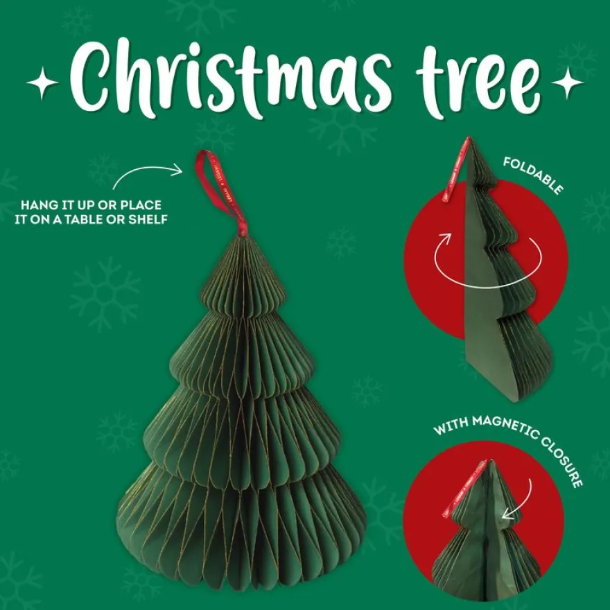 Legami - Sapin de Noël pliable en papier
