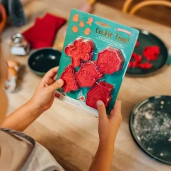 Legami - Set de 5 emporte-pièces avec timbre à biscuits - Noël