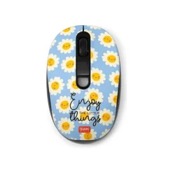 Legami - Souris optique - 4 boutons - sans fil - 2.4 GHz - récepteur sans fil USB - marguerite
