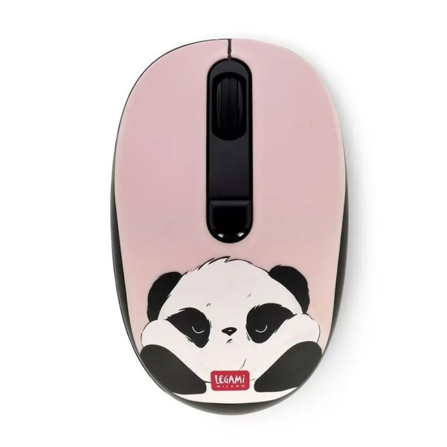Legami - Souris sans fil Panda - USB & Type-C, 3 DPI, 10m