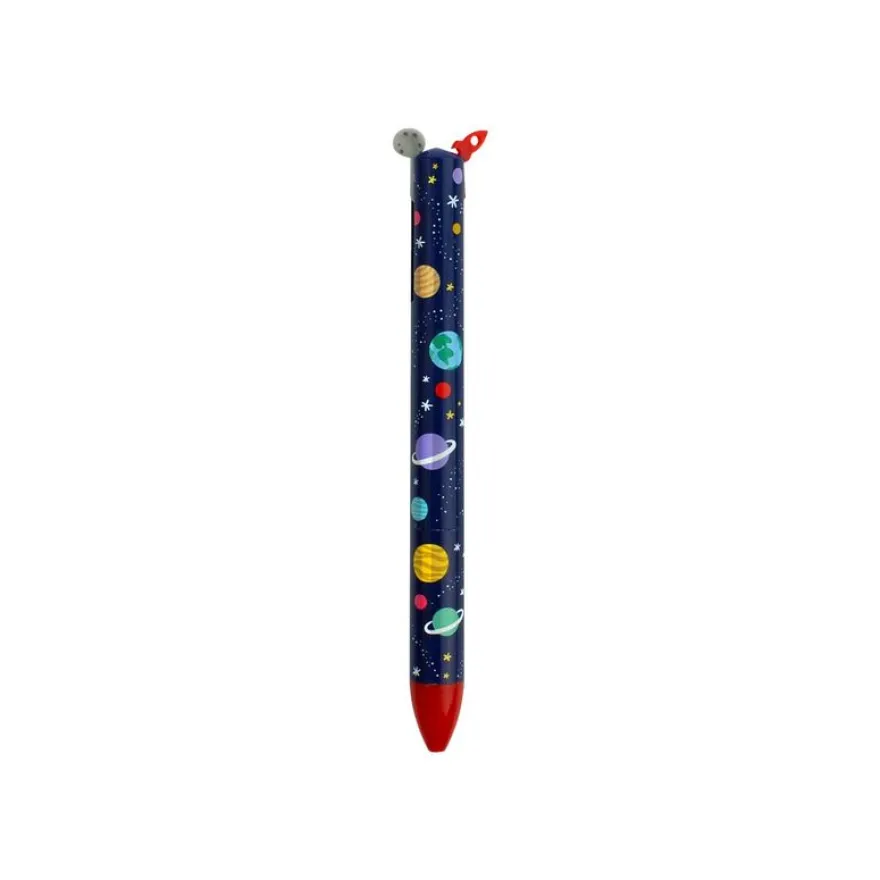 Legami - Stylo à bille 2 couleurs - motif space