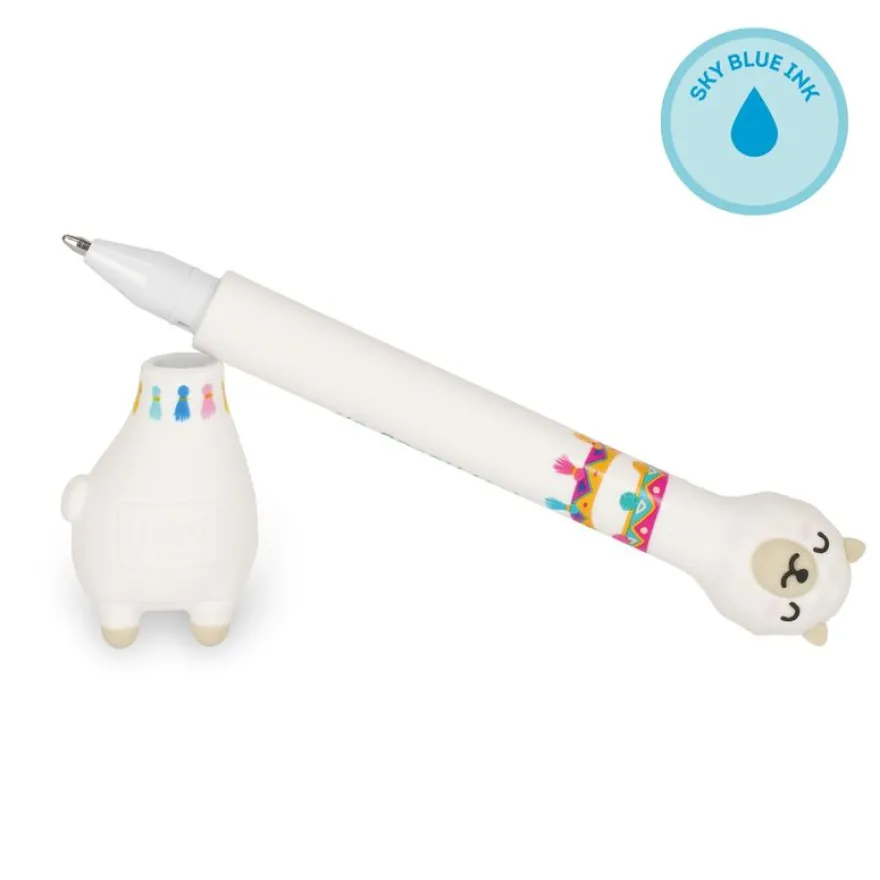 Legami – Stylo à Bille avec Base Lama – Encre Bleu Clair
