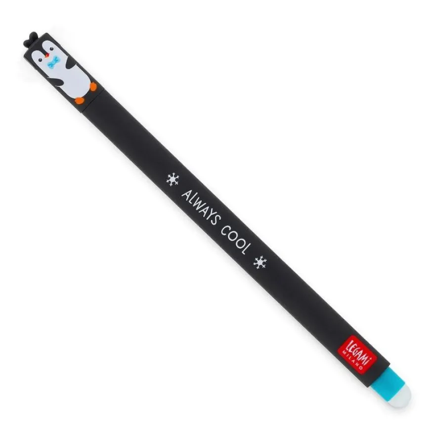 Legami - Stylo à encre - gel effaçable - pingouin