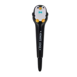 Legami - Stylo à encre gel antistress squishy penguin