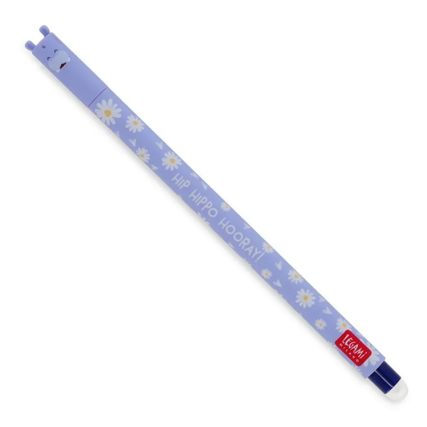 Legami - Stylo à encre gel effaçable hippo