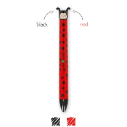 Legami – Stylo Bille 2 Couleurs Ladybug Coccinelle