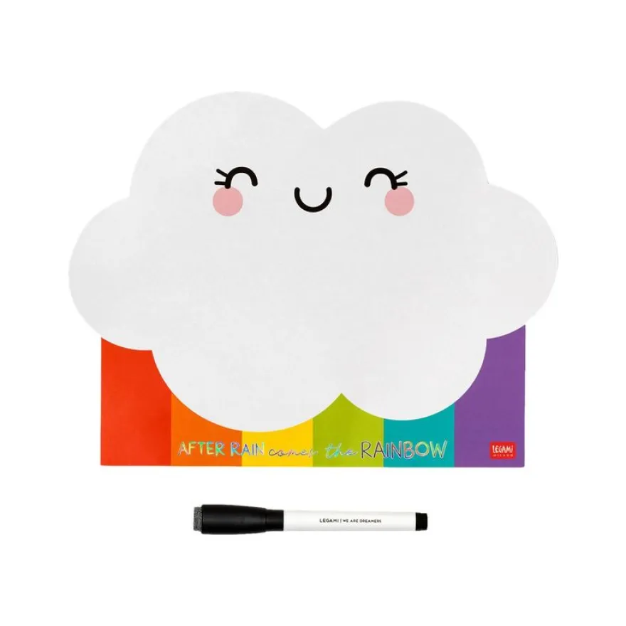 Legami - Tableau blanc magnétique - 28 x 35 cm - rainbow