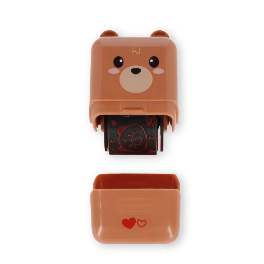 Legami - Tampon Rouleau Decoratif Teddy Bear Brown