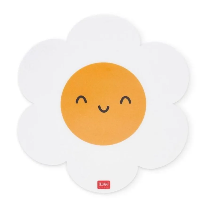 Legami - Tapis Souris Daisy - Mignon & Anti-Dérrapant | 25x23,8 cm