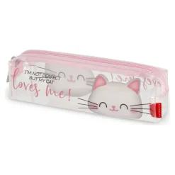 Legami - Trousse 1 compartiment - transparente kitty