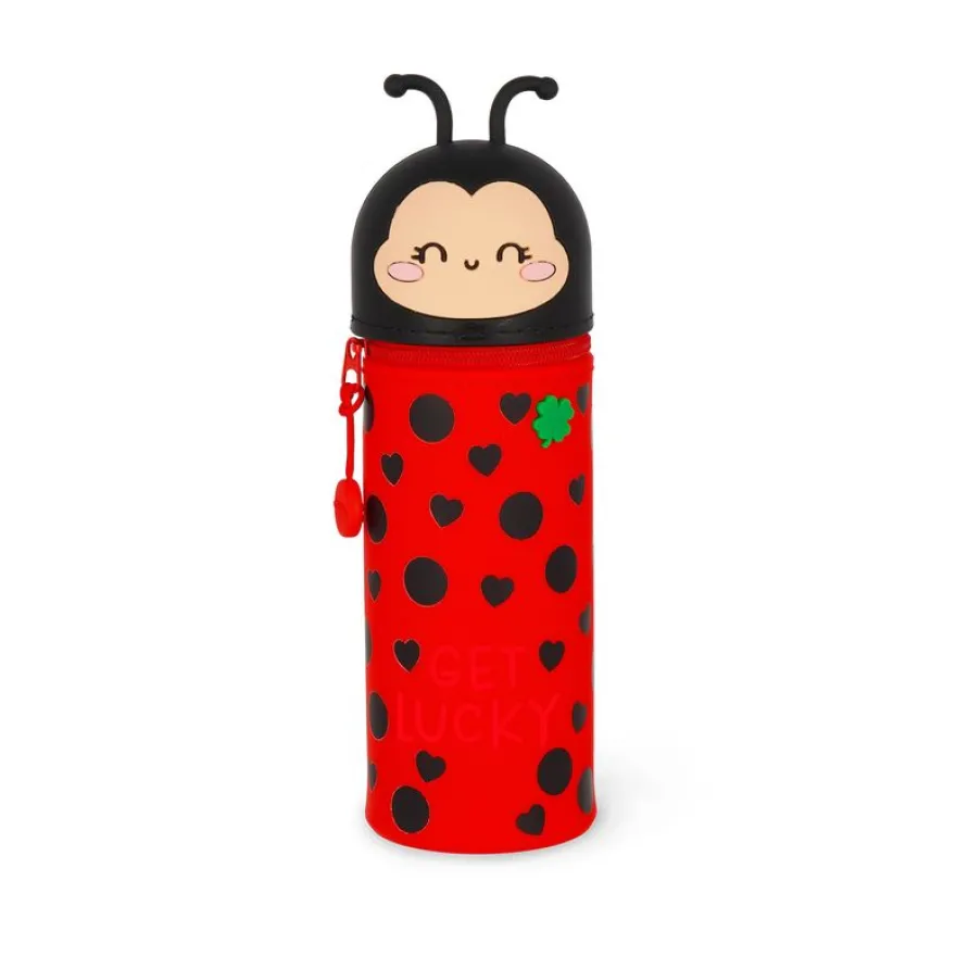 Legami – Trousse 2‑en‑1 Ladybug Get Lucky Coccinelle