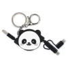 LEGAMI Charge 'N Roll - Câble USB - 24 pin USB-C (M) with detachable USB-C to USB-A adapter pour 24 pin USB-C, Lightning, Micro-USB de type B (M) - 2 A - 1 m - 3 en 1, rétractable - panda