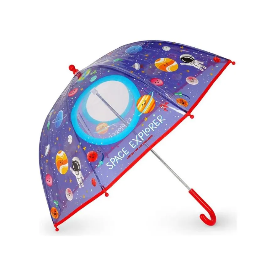 LEGAMI Dancin' in the Rain Space - Parapluie - 4 ans et plus - transparent, coloré