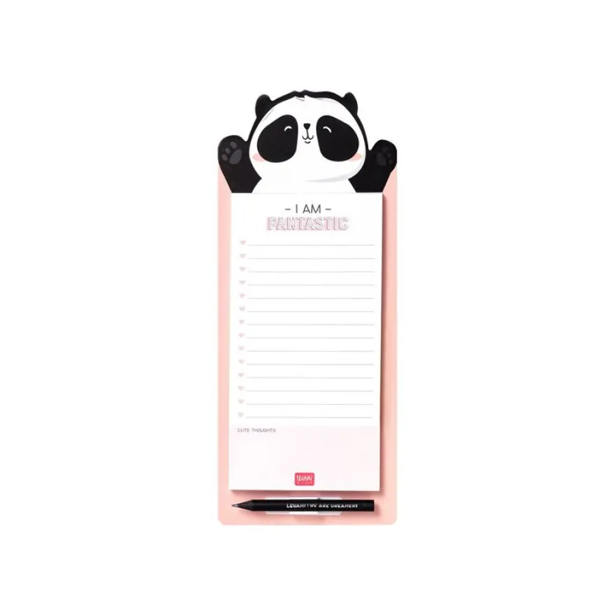 Legami Don't Forget - Bloc-notes magnétique - 11 x 28 cm - 60 feuilles - panda