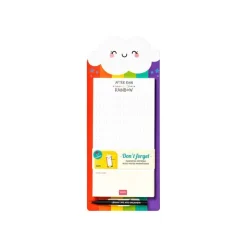 Legami Don't Forget - Bloc-notes magnétique - 11 x 28 cm - 60 feuilles - rainbow