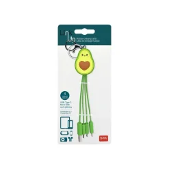 Legami Link Up - Câble adaptateur pour chargement - Lightning / USB - 8 cm - avocat