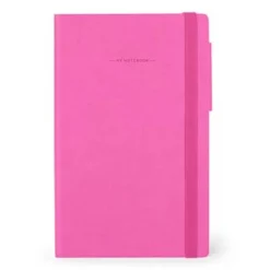 Legami My Notebook - Carnet de notes à élastique - 13 x 21 cm - ligné - rose fuchsia