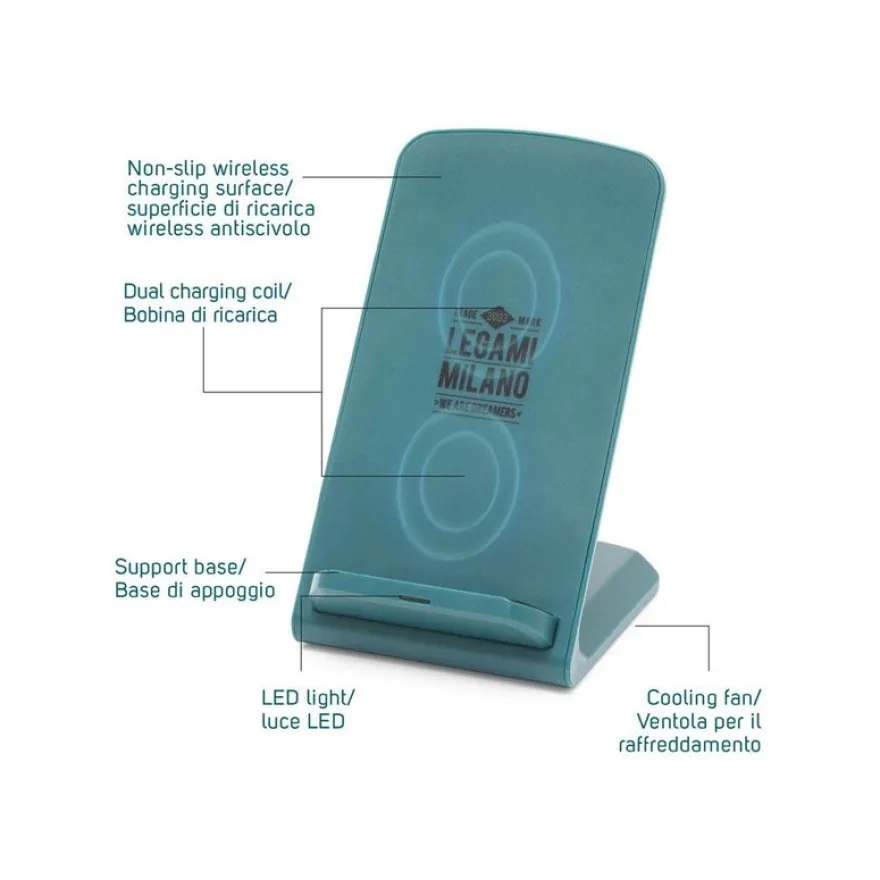 Legami Super Fast - Support de chargement sans fil - 10 Watt