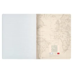 LEGAMI Travel Large B5 - Cahier de notes - relié - 185 x 248 mm - 40 feuilles / 80 pages - blanc - ligné