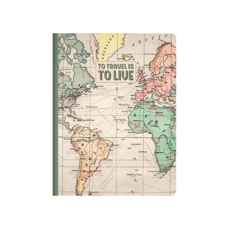 LEGAMI Travel Large B5 - Cahier de notes - relié - 185 x 248 mm - 40 feuilles / 80 pages - blanc - ligné