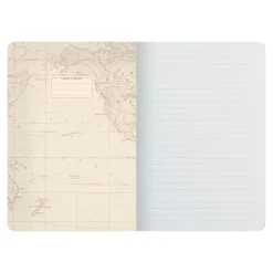 LEGAMI Travel moyenne A5 - Cahier de notes - relié - 142 x 210 mm - 40 feuilles / 80 pages - blanc - ligné