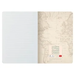 LEGAMI Travel moyenne A5 - Cahier de notes - relié - 142 x 210 mm - 40 feuilles / 80 pages - blanc - ligné