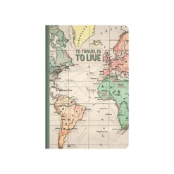 LEGAMI Travel moyenne A5 - Cahier de notes - relié - 142 x 210 mm - 40 feuilles / 80 pages - blanc - ligné