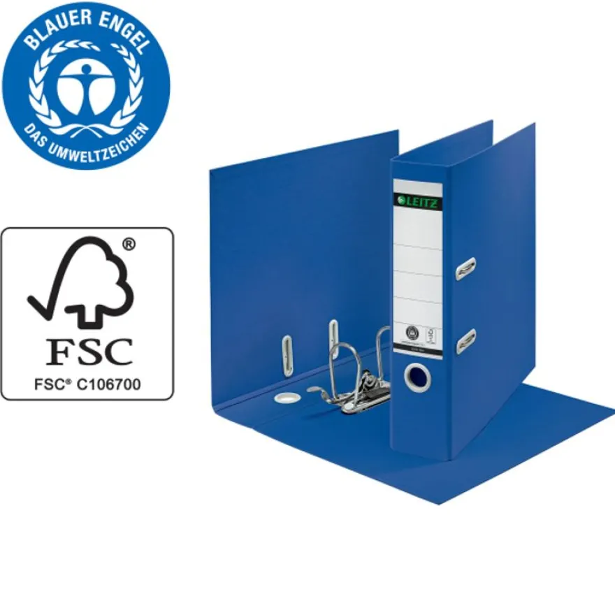 Leitz 180° - Classeur à levier - A4 - pour 600 feuilles - bleu