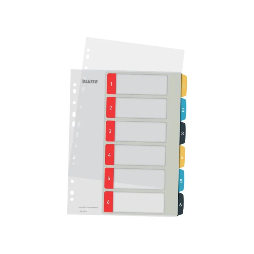 Leitz Cosy - Intercalaire 6 positions - couleurs assorties