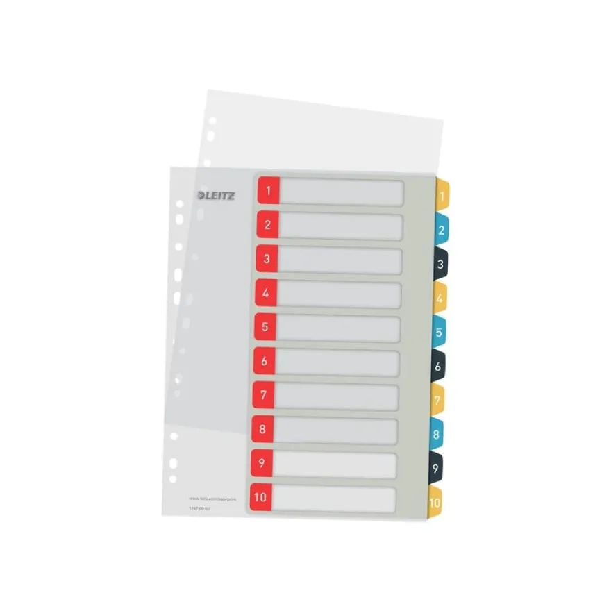Leitz Cosy - Intercalaire 10 positions - couleurs assorties