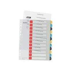 Leitz Cosy - Intercalaire 12 positions - couleurs assorties