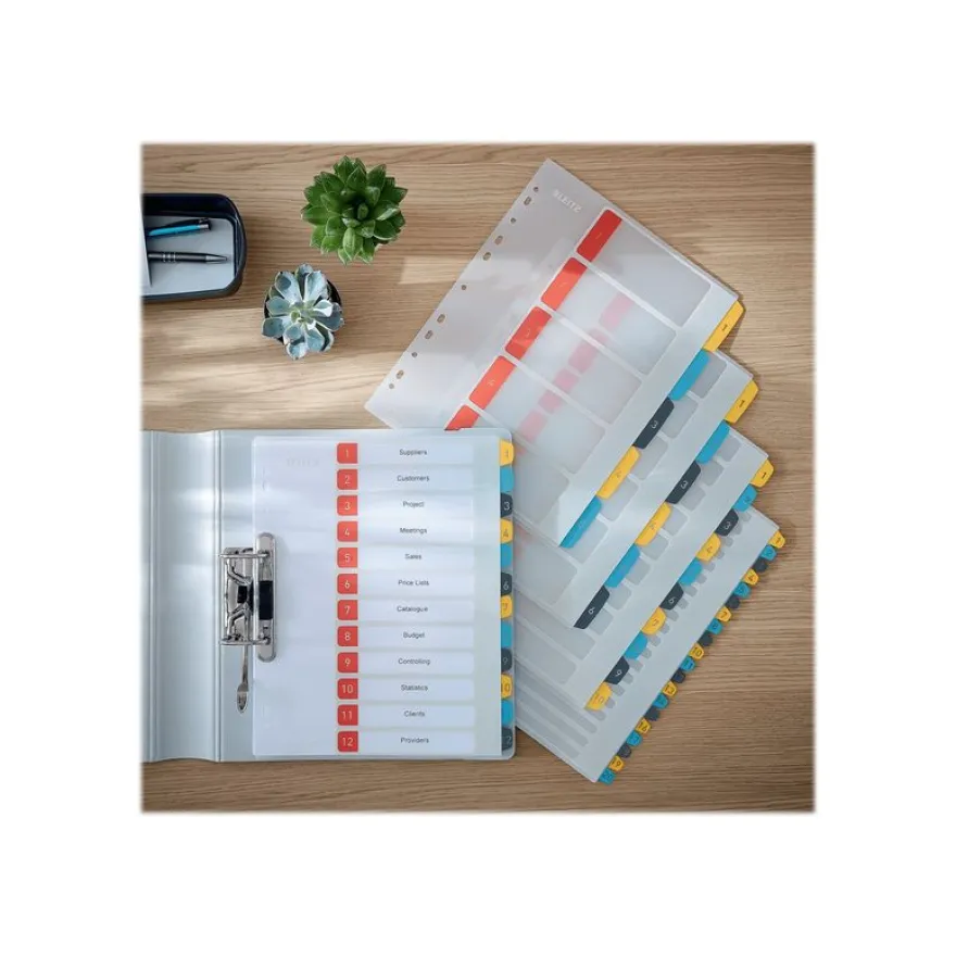 Leitz Cosy - Intercalaire 12 positions - couleurs assorties