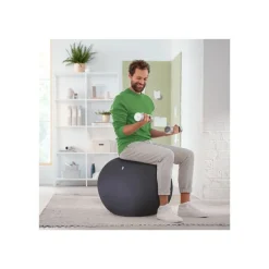 Leitz Ergo - Ballon d'assise ergonomique - Diamètre 55cm - Gris foncé
